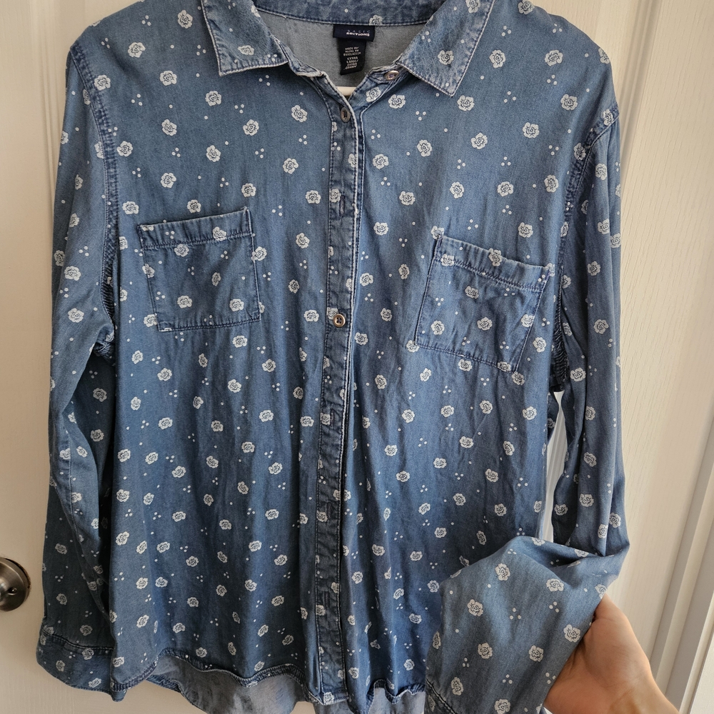 Basic Editions Light Blue Denim Shirt